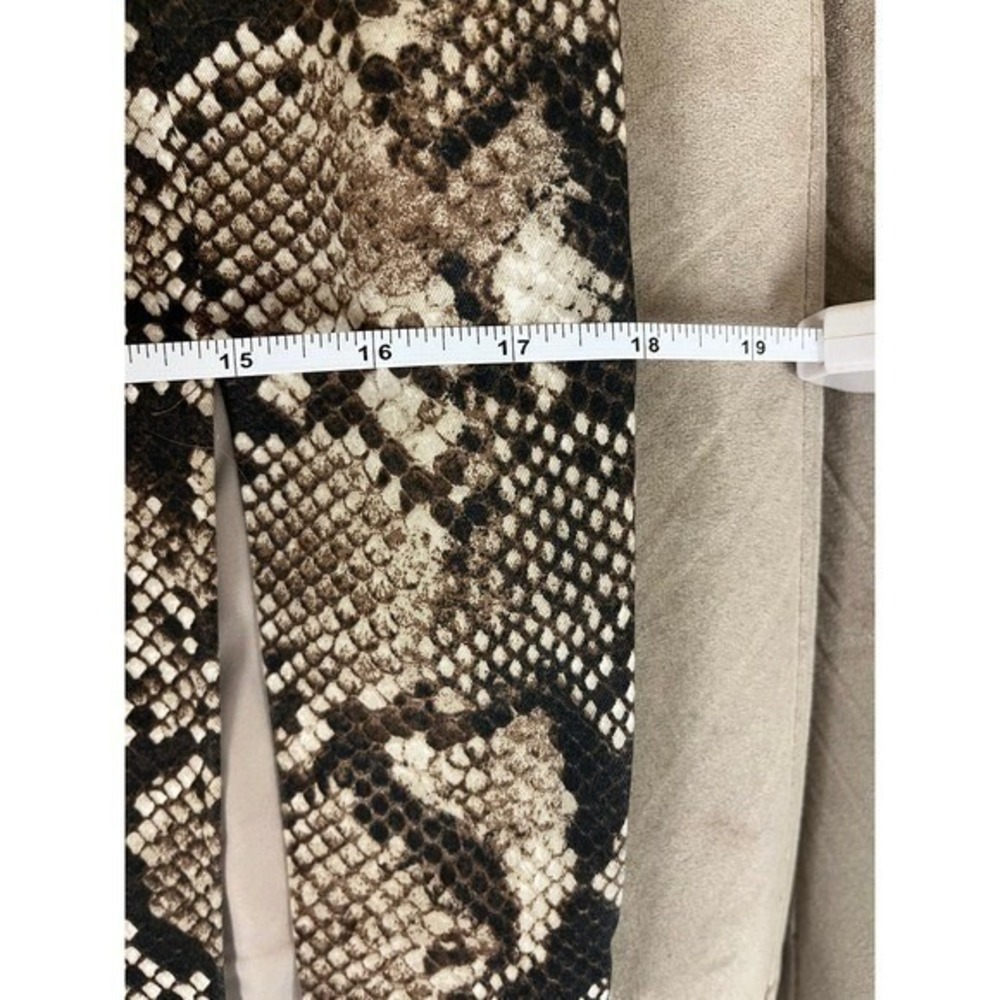 Altuzarra Snakeskin Print Pencil Skirt Brown Tan Size 6 Front Slit - Picture 7 of 10